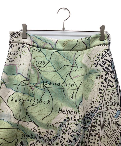 AKRIS（アクリス）AKRIS (アクリス) ビスコースストレッチネオプレーン・スカート マルチカラー サイズ:L 未使用品の古着・服飾アイテム