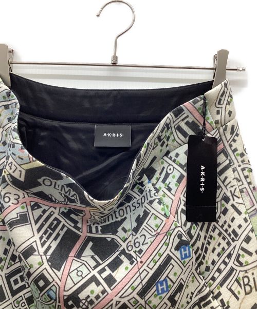 AKRIS（アクリス）AKRIS (アクリス) ビスコースストレッチネオプレーン・スカート マルチカラー サイズ:L 未使用品の古着・服飾アイテム