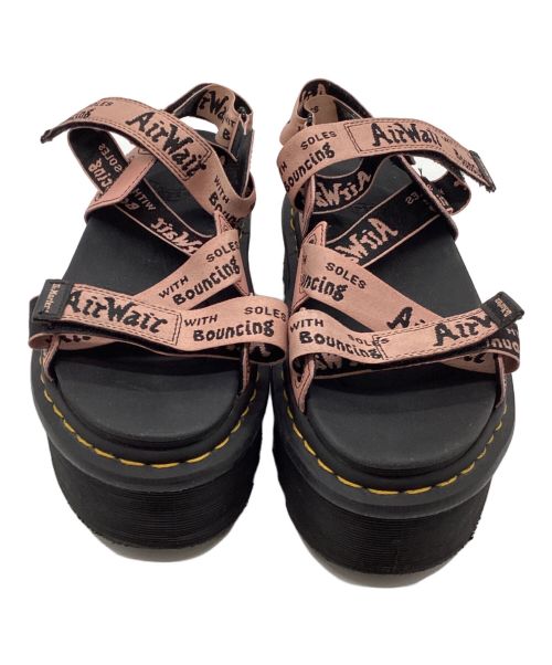 Dr.Martens（ドクターマーチン）Dr.Martens (ドクターマーチン) ストラップサンダル ブラック×ピンク サイズ:UK6の古着・服飾アイテム