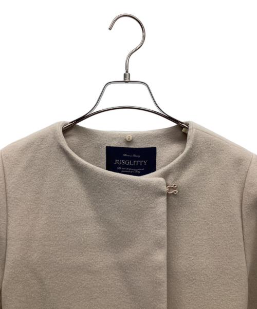 JUSGLITTY（ジャスグリッティー）JUSGLITTY (ジャスグリッティー) コート ピンク サイズ:Mの古着・服飾アイテム