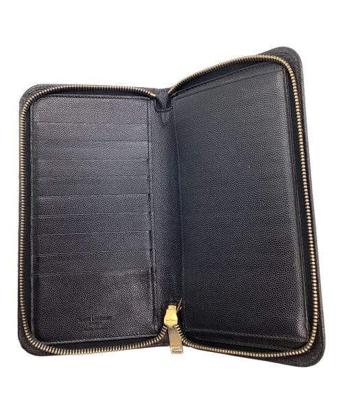 Saint Laurent Paris（サンローランパリ）Saint Laurent Paris (サンローランパリ) 長財布 ブラックの古着・服飾アイテム
