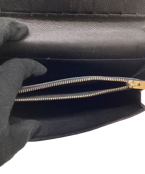 Saint Laurent Paris（サンローランパリ）Saint Laurent Paris (サンローランパリ) 長財布 ブラックの古着・服飾アイテム