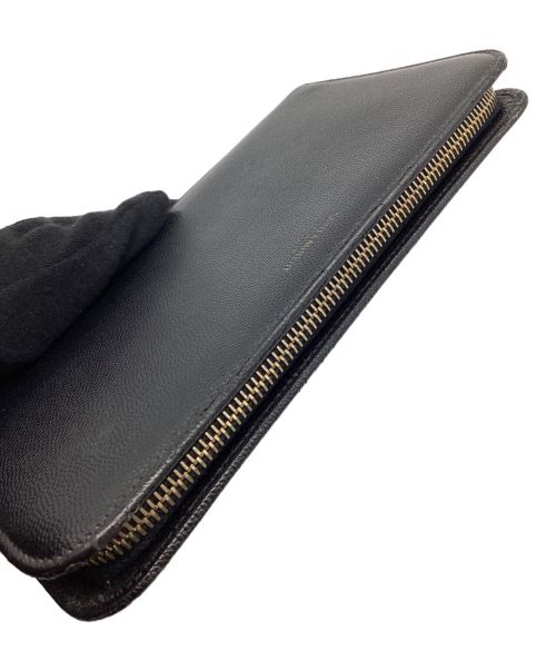 Saint Laurent Paris（サンローランパリ）Saint Laurent Paris (サンローランパリ) 長財布 ブラックの古着・服飾アイテム