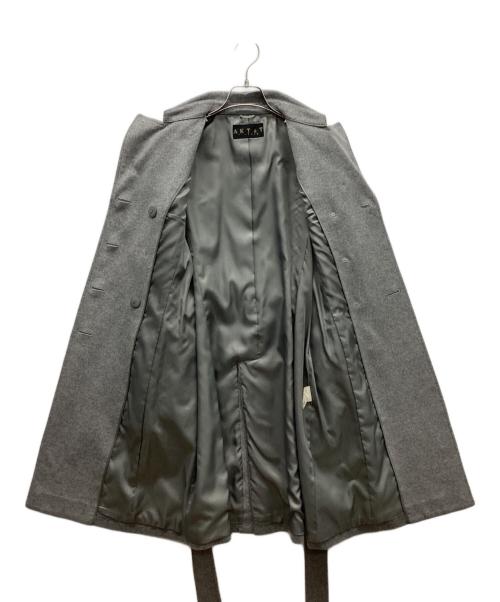 AKT&T（-）AKT&T (-) カシミヤコート グレー サイズ:Mの古着・服飾アイテム