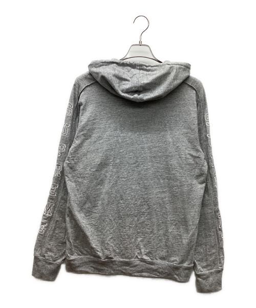 SUPREME（シュプリーム）SUPREME (シュプリーム) 16AW Hooded Sleeve Strip Top グレー サイズ:Mの古着・服飾アイテム