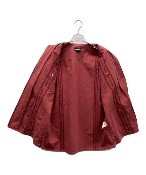 genzai（ゲンザイ）genzai (ゲンザイ) メキシカンシャツ レッド サイズ:Mの古着・服飾アイテム