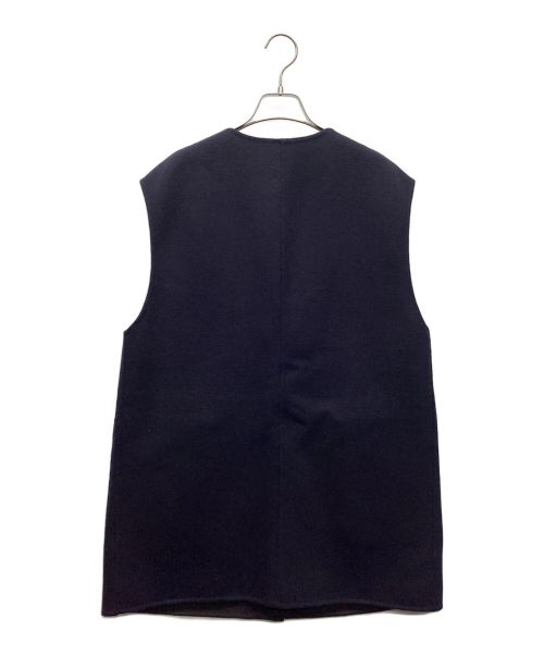 UNITED ARROWS（ユナイテッドアローズ）UNITED ARROWS (ユナイテッドアローズ) ミドル丈リバーベスト ネイビー×グレー サイズ:Mの古着・服飾アイテム