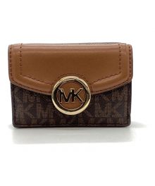 MICHAEL KORS（マイケル・コース）の古着「3つ折り財布」｜ブラウン