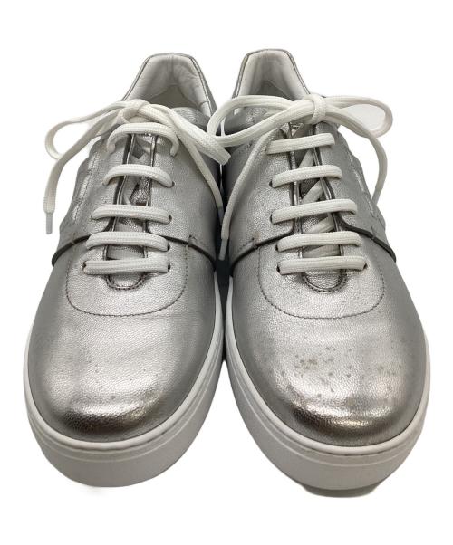 Salvatore Ferragamo（サルヴァトーレ フェラガモ）Salvatore Ferragamo (サルヴァトーレ フェラガモ) スニーカー シルバー サイズ:9の古着・服飾アイテム