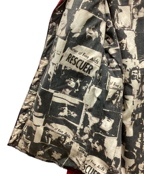 JACKROSE（ジャックローズ）JACKROSE (ジャックローズ) シャツジャケット ブラック×レッド サイズ:XLの古着・服飾アイテム