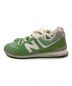 NEW BALANCE (ニューバランス) ローカットスニーカー ライトグリーン サイズ:28：6000円