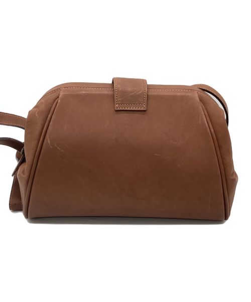 OROTON（オロトン）OROTON (オロトン) レザーショルダーバッグ ブラウンの古着・服飾アイテム
