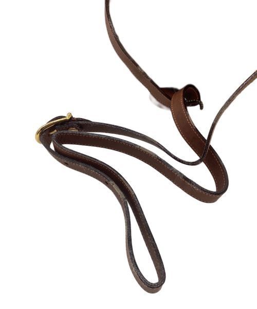 OROTON（オロトン）OROTON (オロトン) レザーショルダーバッグ ブラウンの古着・服飾アイテム