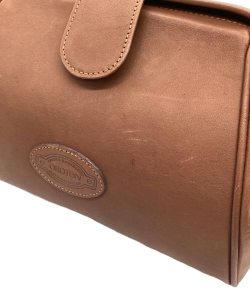 OROTON（オロトン）OROTON (オロトン) レザーショルダーバッグ ブラウンの古着・服飾アイテム