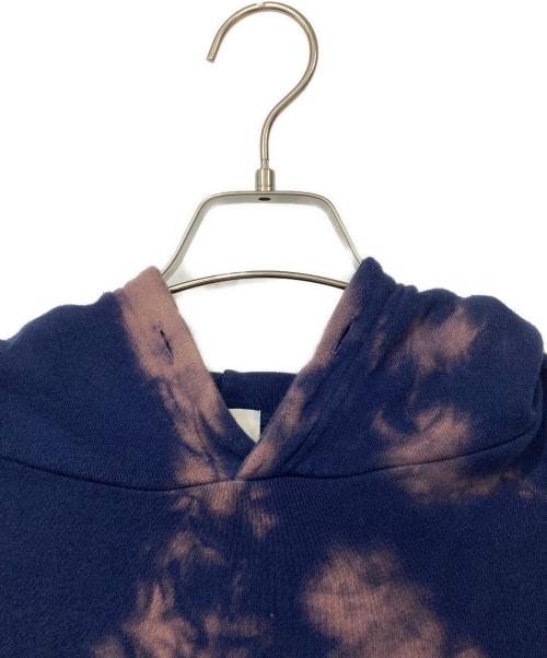uru tokyo（ウル トーキョー）uru tokyo (ウル トーキョー) フーデッドスウェット パープル×ネイビー サイズ:Mサイズの古着・服飾アイテム