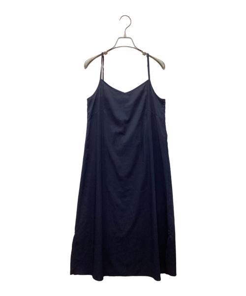 FRAY ID（フレイ アイディー）FRAY ID (フレイ アイディー) クリーンフラワーシャーリングワンピース ネイビー サイズ:Sの古着・服飾アイテム