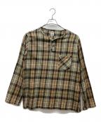 South2 West8サウスツー ウエストエイト）の古着「ヘンリーネックシャツ」｜ベージュ