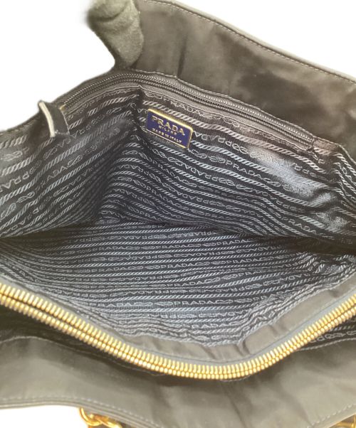 PRADA（プラダ）PRADA (プラダ) チェーンショルダーバッグ ブラックの古着・服飾アイテム