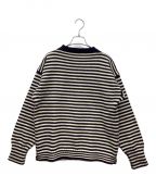 LeTricoteurル トリコチュール）の古着「ガンジーセーター」｜ホワイト×ネイビー