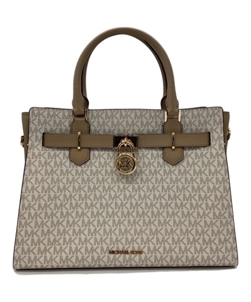 MICHAEL KORS（マイケル・コース）MICHAEL KORS (マイケルコース) ハンドバッグ ベージュの古着・服飾アイテム