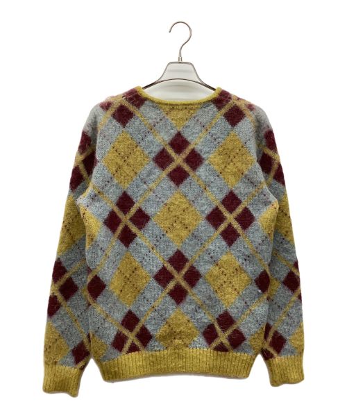 Needles（ニードルズ）Needles (ニードルズ) モヘアカーディガン ブルー×イエロー サイズ:Sの古着・服飾アイテム