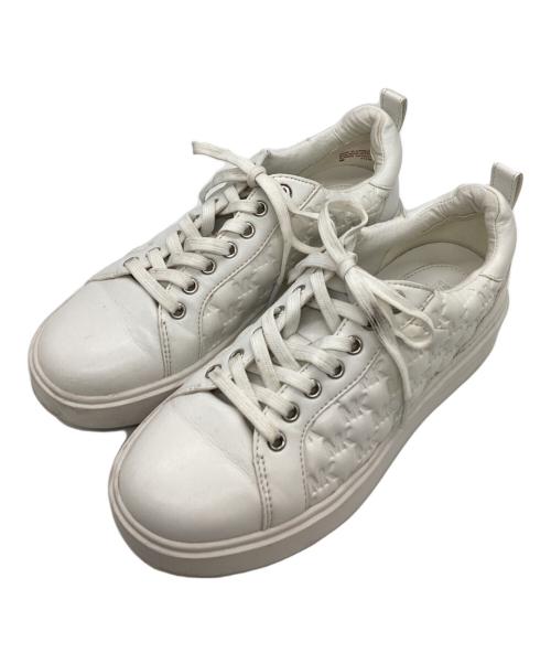 MICHAEL KORS（マイケル・コース）MICHAEL KORS (マイケルコース) レザースニーカー ホワイト サイズ:6M (23cm相当)の古着・服飾アイテム