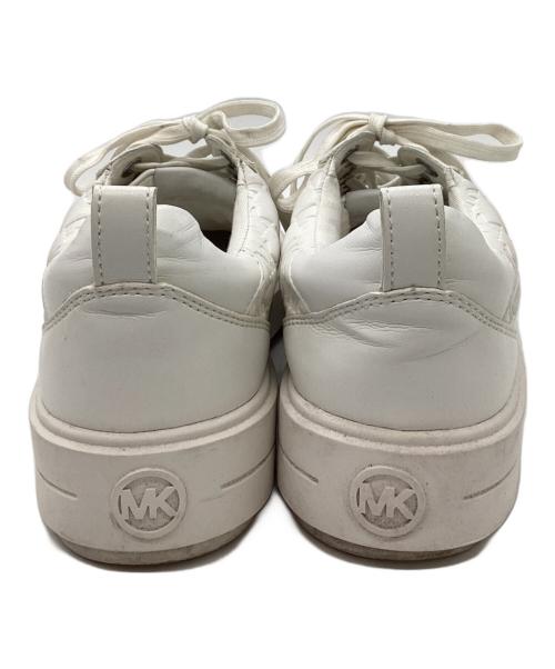 MICHAEL KORS（マイケル・コース）MICHAEL KORS (マイケルコース) レザースニーカー ホワイト サイズ:6M (23cm相当)の古着・服飾アイテム