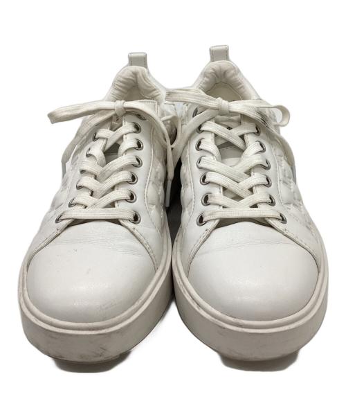 MICHAEL KORS（マイケル・コース）MICHAEL KORS (マイケルコース) レザースニーカー ホワイト サイズ:6M (23cm相当)の古着・服飾アイテム