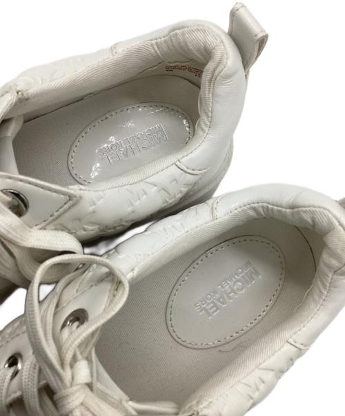 MICHAEL KORS（マイケル・コース）MICHAEL KORS (マイケルコース) レザースニーカー ホワイト サイズ:6M (23cm相当)の古着・服飾アイテム