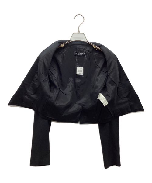 DOLCE & GABBANA（ドルチェ＆ガッバーナ）DOLCE & GABBANA (ドルチェ＆ガッバーナ) テーラードジャケット ブラック サイズ:Mの古着・服飾アイテム