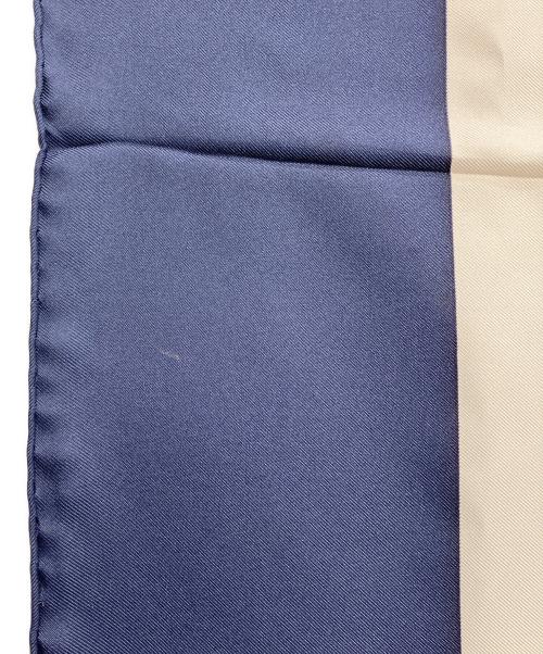 HERMES（エルメス）HERMES (エルメス) シルクスカーフ ネイビーの古着・服飾アイテム