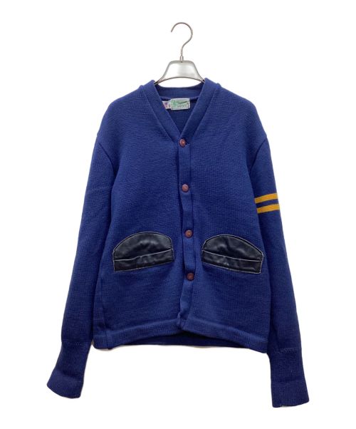 octonek（オクトネック）octonek (オクトネック) ニットカーディガン ブルー サイズ:Sの古着・服飾アイテム