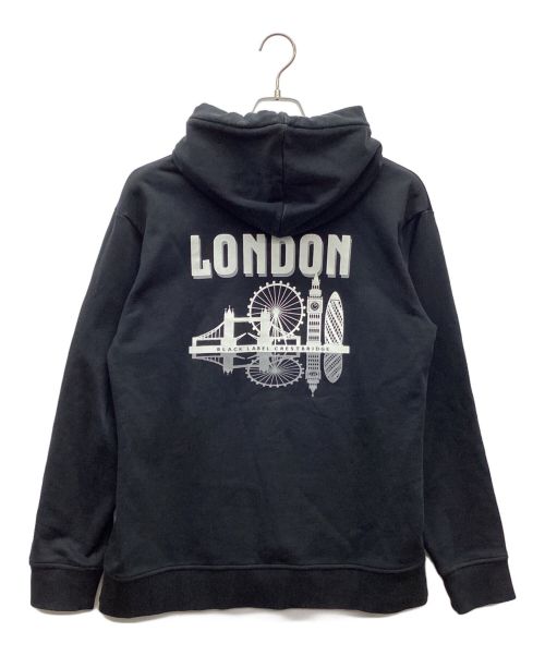 BLACK LABEL CRESTBRIDGE（ブラックレーベル クレストブリッジ）BLACK LABEL CRESTBRIDGE (ブラックレーベル クレストブリッジ) プルオーバーパーカー ブラック サイズ:Mの古着・服飾アイテム