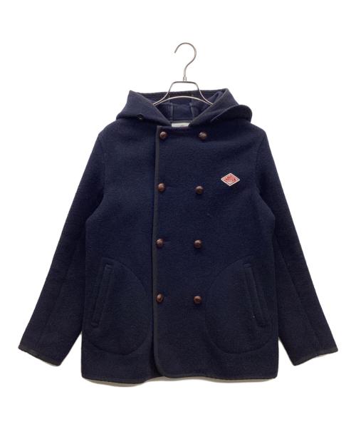 DANTON（ダントン）DANTON (ダントン) ウールモッサー フード ダブルボタンジャケット ネイビー サイズ:Mの古着・服飾アイテム
