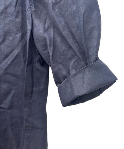 IENA（イエナ）IENA (イエナ) コットンシュリンクハーフスリーブブラウス ネイビー サイズ:Freeの古着・服飾アイテム