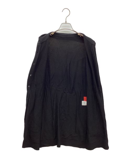 HaaT（ハート）HaaT (ハート イッセイ ミヤケ) 襟付きニットカーディガン ブラック サイズ:Mの古着・服飾アイテム