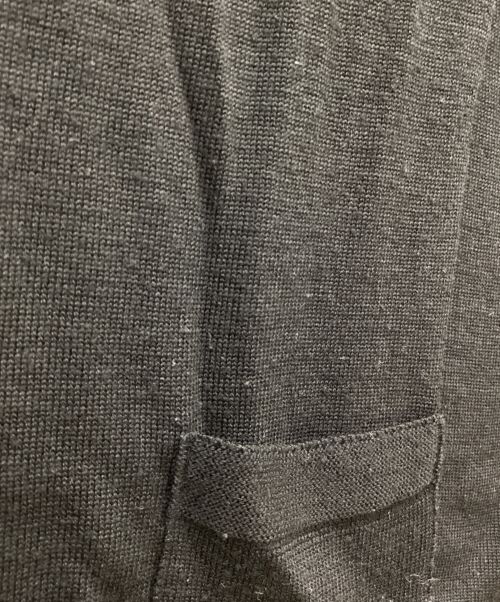 HaaT（ハート）HaaT (ハート イッセイ ミヤケ) 襟付きニットカーディガン ブラック サイズ:Mの古着・服飾アイテム