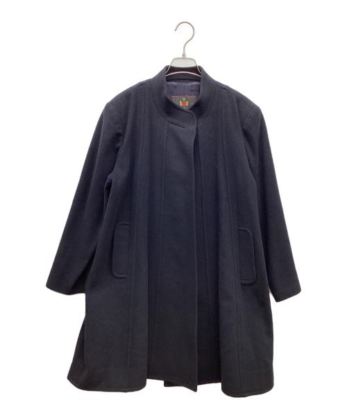 WOOL&CASHMERE（-）WOOL&CASHMERE (-) カシミヤコート ネイビー サイズ:Freeの古着・服飾アイテム