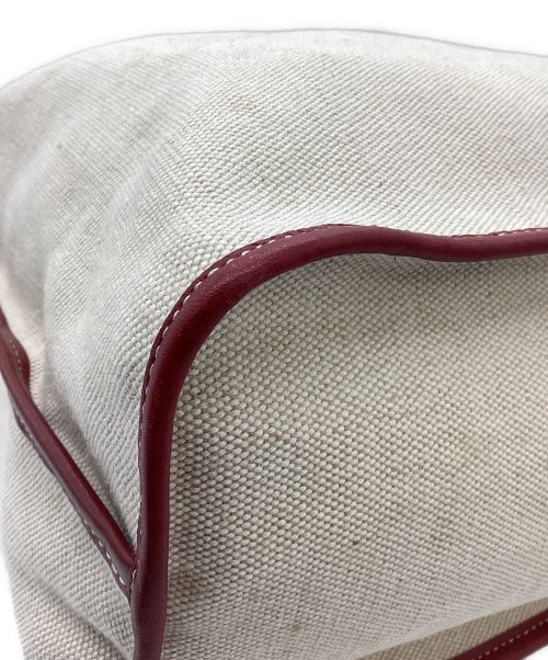 familiar（ファミリア）familiar (ファミリア) トートバッグ ベージュ×レッドの古着・服飾アイテム