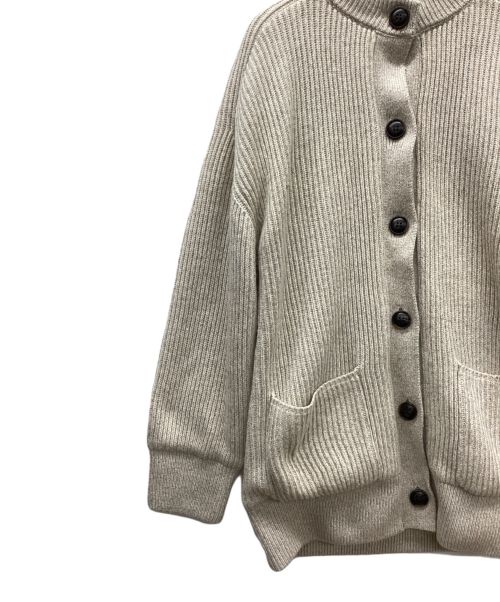 Mila Owen（ミラオーウェン）Mila Owen (ミラオーウェン) 裏地付きメランジラメニットガウンジャケット ベージュ サイズ:free 未使用品の古着・服飾アイテム