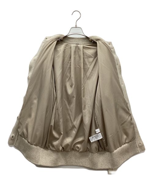 Mila Owen（ミラオーウェン）Mila Owen (ミラオーウェン) 裏地付きメランジラメニットガウンジャケット ベージュ サイズ:free 未使用品の古着・服飾アイテム