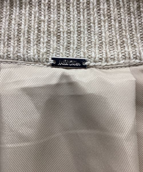 Mila Owen（ミラオーウェン）Mila Owen (ミラオーウェン) 裏地付きメランジラメニットガウンジャケット ベージュ サイズ:free 未使用品の古着・服飾アイテム