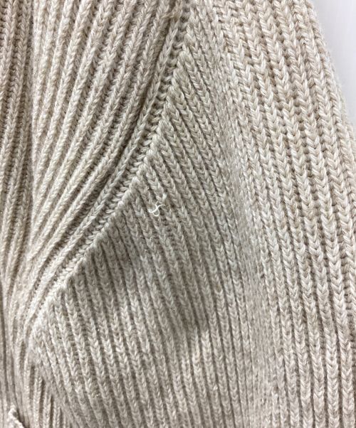 Mila Owen（ミラオーウェン）Mila Owen (ミラオーウェン) 裏地付きメランジラメニットガウンジャケット ベージュ サイズ:free 未使用品の古着・服飾アイテム