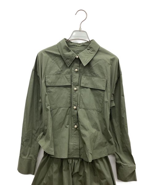 GRACE CLASS（グレースクラス）GRACE CLASS (グレースクラス) ブラウスワンピース オリーブ サイズ:M 未使用品の古着・服飾アイテム