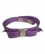 Salvatore Ferragamoサルヴァトーレ フェラガモ）の古着「リボンブレスレット」｜パープル