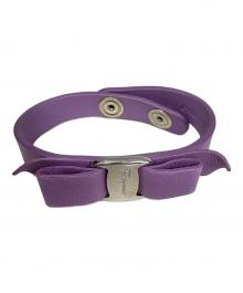 Salvatore Ferragamo（サルヴァトーレ フェラガモ）の古着「リボンブレスレット」｜パープル