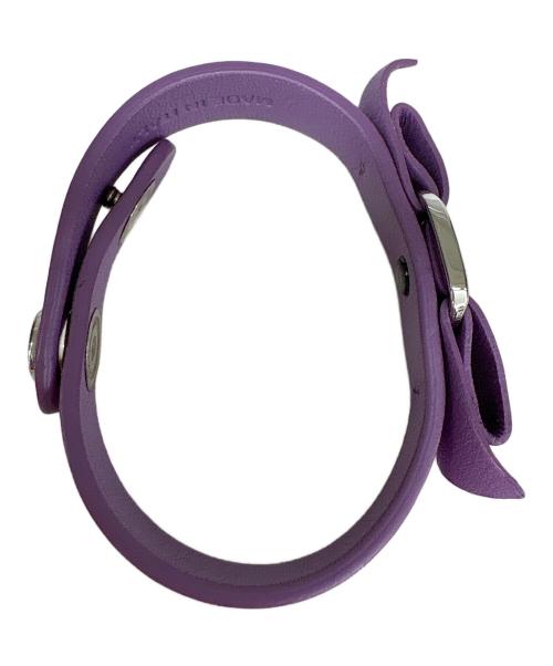 Salvatore Ferragamo（サルヴァトーレ フェラガモ）Salvatore Ferragamo (サルヴァトーレ フェラガモ) リボンブレスレット パープルの古着・服飾アイテム