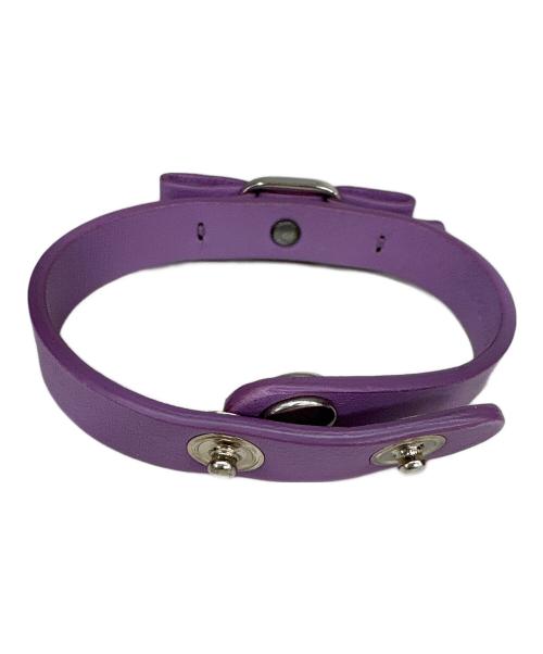 Salvatore Ferragamo（サルヴァトーレ フェラガモ）Salvatore Ferragamo (サルヴァトーレ フェラガモ) リボンブレスレット パープルの古着・服飾アイテム