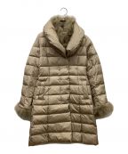 Austin Reedオースチン リード）の古着「フォックスファーダウンコート」｜ベージュ