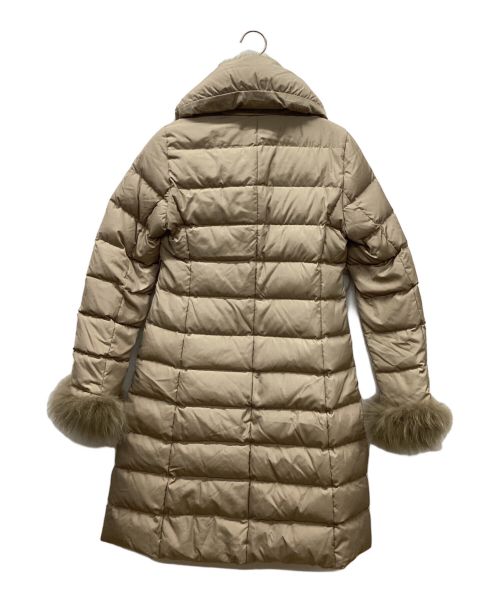 Austin Reed（オースチン リード）Austin Reed (オースチン リード) フォックスファーダウンコート ベージュ サイズ:Mの古着・服飾アイテム